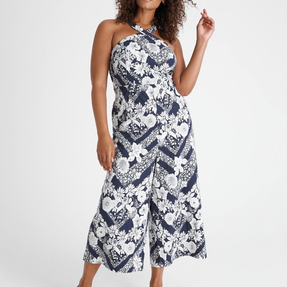 Anthropologie Magda Halter Jumpsuit